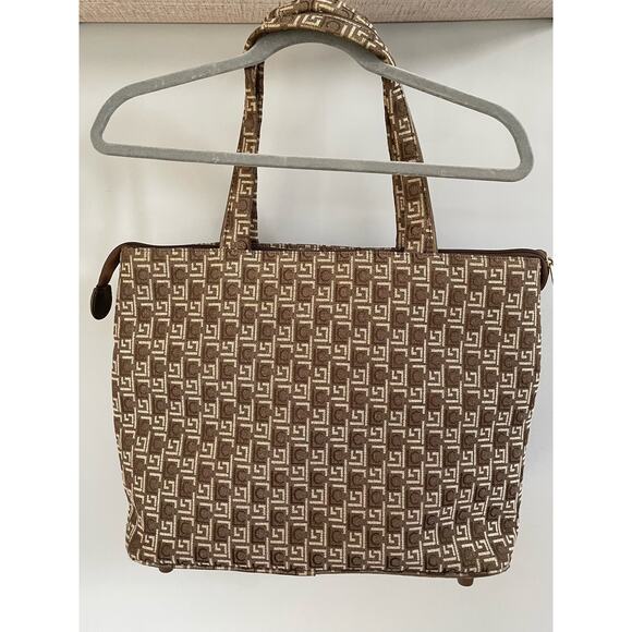 Vintage Liz Claiborne LC Signature Large Handbag Laptop BG - Picture 3 of 9